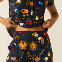 Nadia Cloud Jersey PJ Set in Mystic