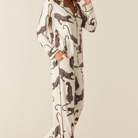 Winter Cloud Jersey PJ Set in Vinyasa