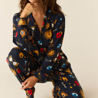 Winter Cloud Jersey PJ Set in Mystic