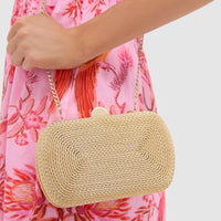 Gold Martina Coiled Rope Clutch