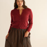 MARICETTE SKIRT -- NOIR MONTMARTRE FOULARD