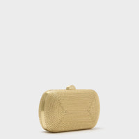Gold Martina Coiled Rope Clutch