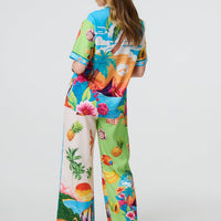 Tropical Print Short Sleeve Shirt