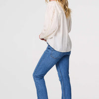 Broderie Anglaise Puff Sleeve Blouse