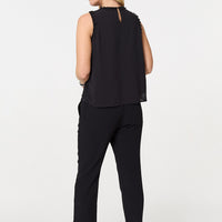Sequin Embellished Sleeveless Top
