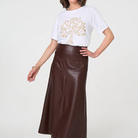 Sparkly Graphic Print Short Sleeve Top