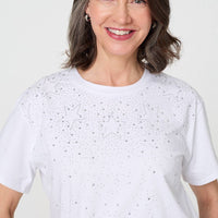 Sparkly Star Print Short Sleeve T-Shirt