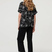 Floral Relaxed Short Sleeve Top