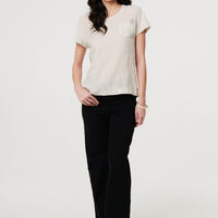 Metallic Star Detail Relaxed T-Shirt