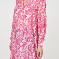 Paisley Print Relaxed Longline Shirt