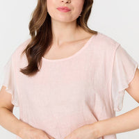 Cap Sleeve Relaxed Longline Tunic Top