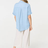 Short Sleeve Boxy Pocket Detail Shirt