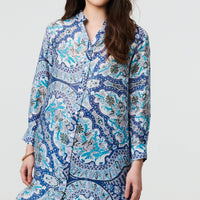Paisley Long Sleeve Tunic Shirt