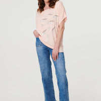Sparkly Embellished Relaxed T-Shirt