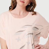 Sparkly Embellished Relaxed T-Shirt