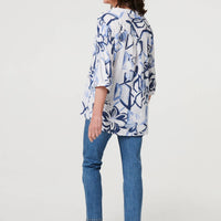 Floral Sequin Embellished Blouse Top