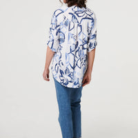Floral Sequin Embellished Blouse Top