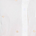 Heart Embroidered Long Sleeve Shirt