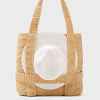 The Original Natural Straw Traveler Hat Bag