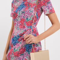 Champagne Precious Metallic Slimline Clutch