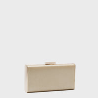 Champagne Precious Metallic Slimline Clutch