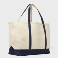 Navy Large Canvas Tote