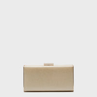 Champagne Precious Metallic Slimline Clutch