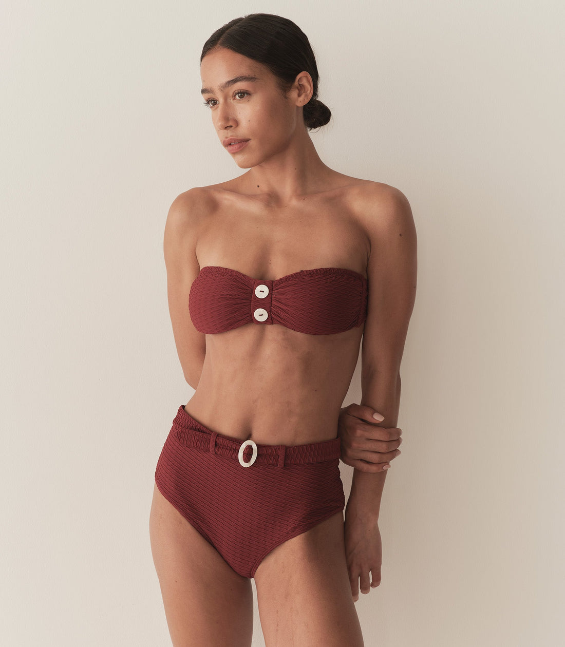 EVORA BIKINI BOTTOM -- DEEP SUMAC