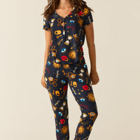 Nadia Cloud Jersey PJ Set in Mystic