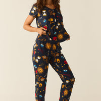 Nadia Cloud Jersey PJ Set in Mystic