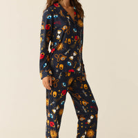 Winter Cloud Jersey PJ Set in Mystic