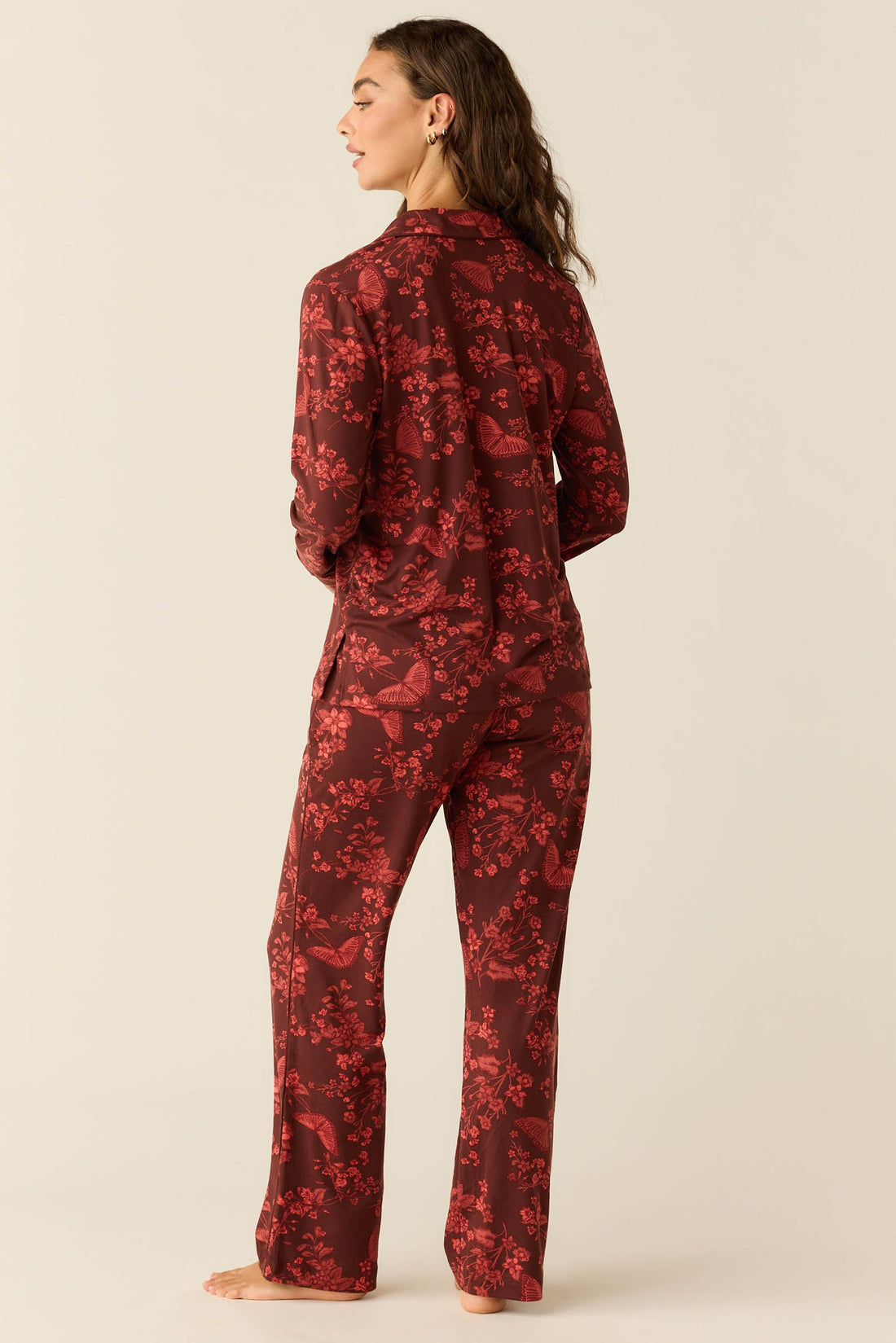 Winter Cloud Jersey PJ Set in Botanical