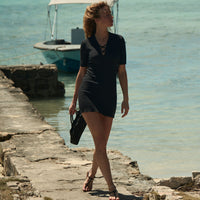 FAYBELLE DRESS -- NAVY