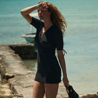 FAYBELLE DRESS -- NAVY