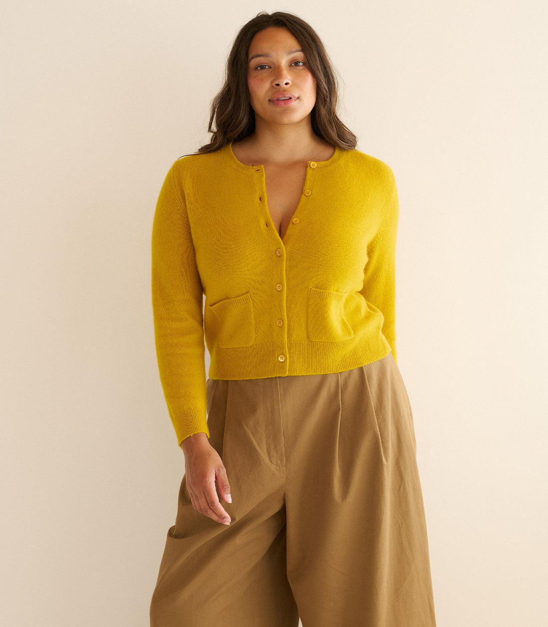 FREYA CARDIGAN -- CITRINE