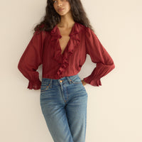 HARDY TOP -- DEEP CRIMSON