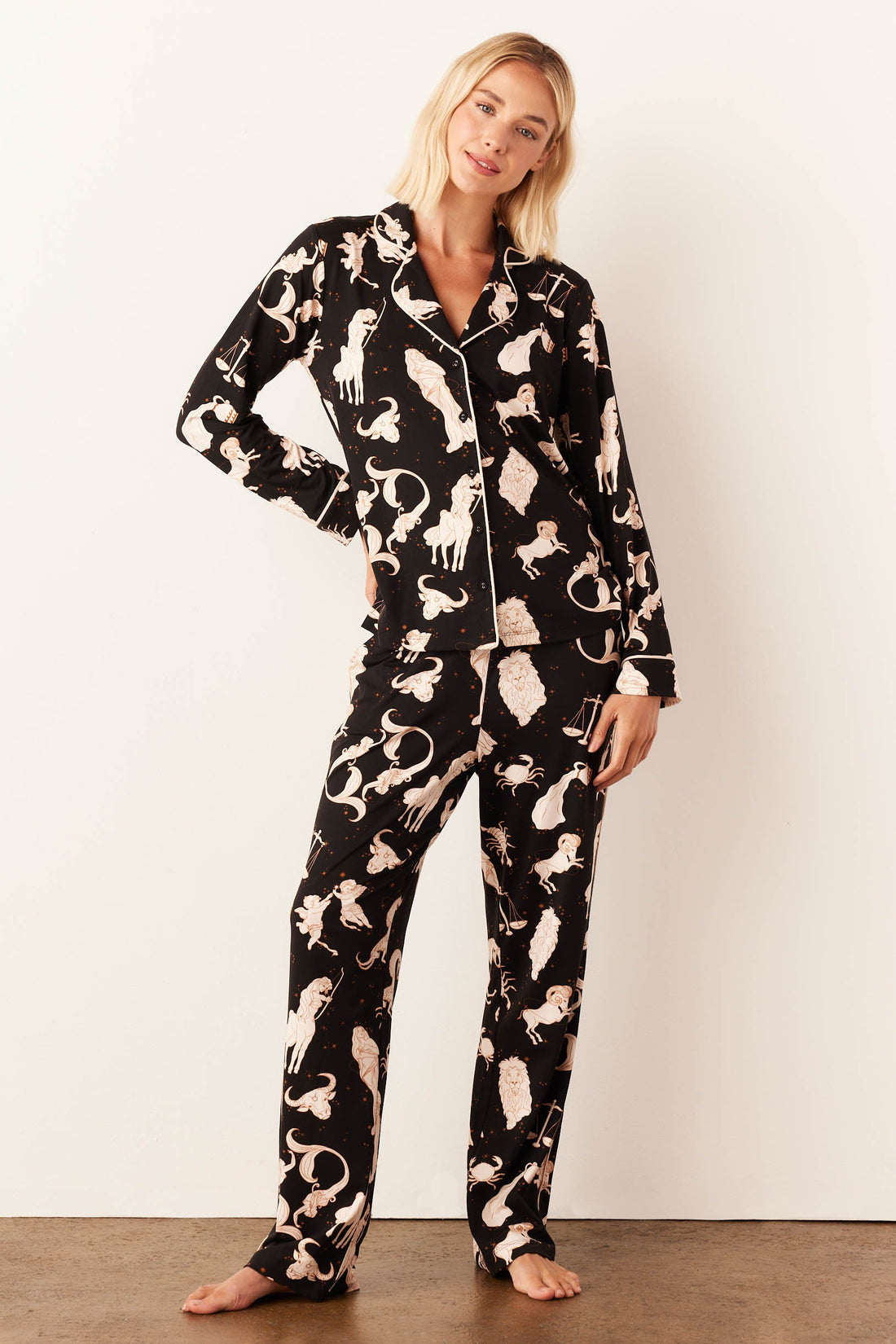 Winter Cloud Jersey PJ Set in Zodiac