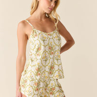 Jenna Cloud Jersey PJ Set in Fleur