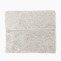 Silver Beaded Clutch