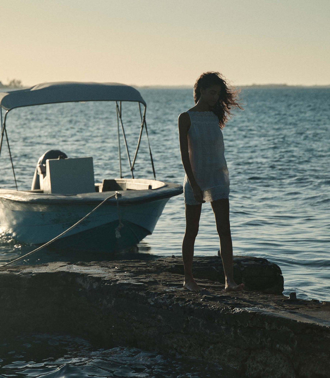 LIDA DRESS -- SALT