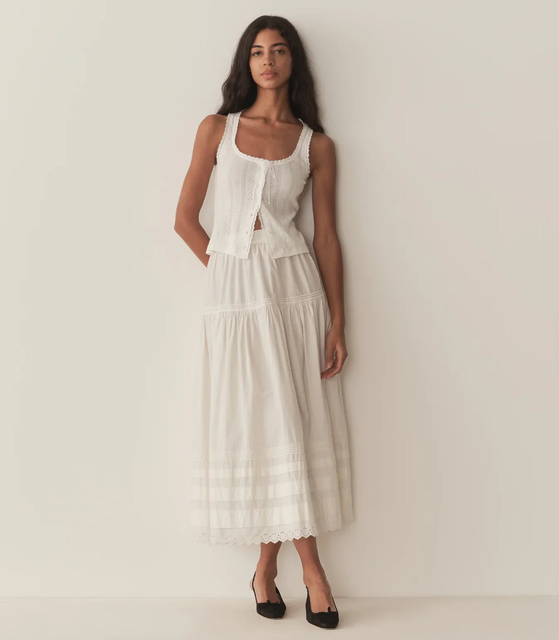 SEBASTIANE SKIRT -- POWDER
