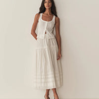 SEBASTIANE SKIRT -- POWDER