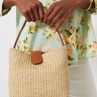 Audrey Mini Raffia Lady Bag