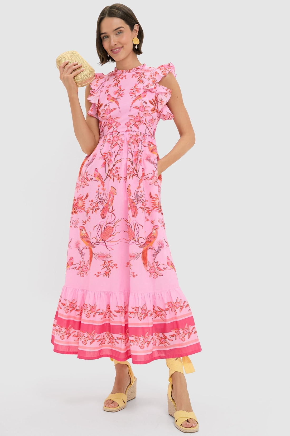 Gold Martina Coiled Rope Clutch