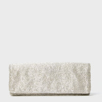 Silver Beaded Clutch