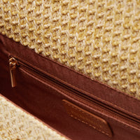 Rowen Raffia Envelope Clutch