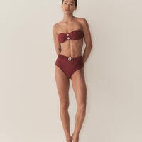 RIVA BIKINI TOP -- DEEP SUMAC