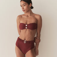 RIVA BIKINI TOP -- DEEP SUMAC