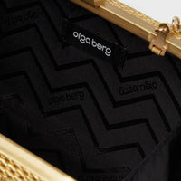 Gold Martina Coiled Rope Clutch