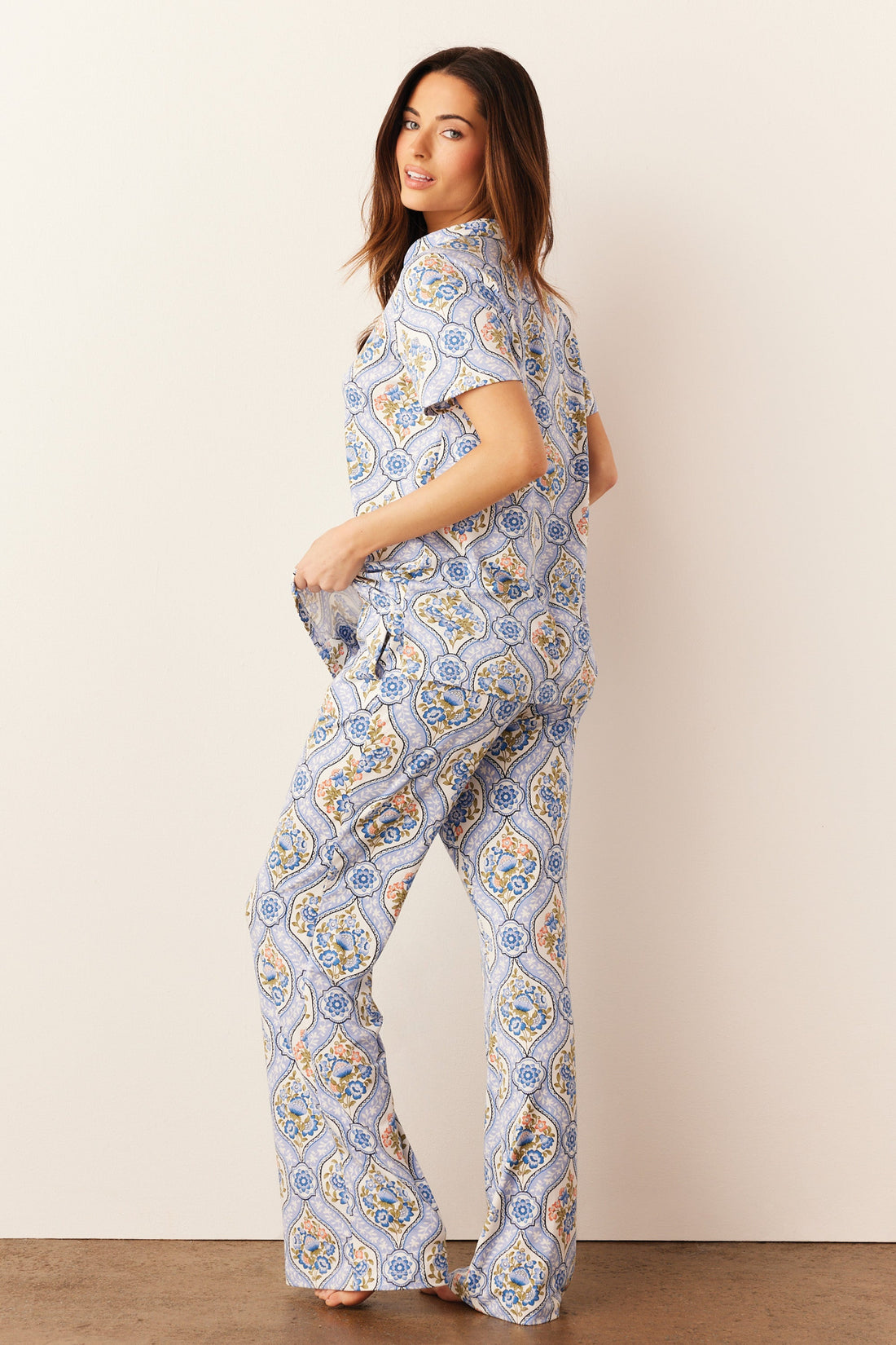 Elsa Cloud Jersey PJ Set in Villeroy